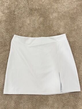 Aritzia Sunday Best light blue Mini Skirt with Side Slit